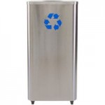 Ex-Cell Kaiser LDW-24 SS 24 Gallon Stainless Steel Rectangular Waste Companion Container to Liquids Disposal Receptacle