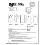 Ex-Cell Kaiser LDW-24 SS 24 Gallon Stainless Steel Rectangular Waste Companion Container to Liquids Disposal Receptacle