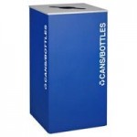 Ex-Cell Kaiser Kaleidoscope XL Series RC-KD36-3 T/BLX R/RYX CMP/EGX 108 Gallon Three Stream Indoor Steel Trash / Recyclables / Compost Receptacle Ex-Cell Kaiser Kaleidoscope XL Series RC-KD36-3 T/BLX R/RYX CMP/EGX 108 Gallon Three Stream Indoor Steel Trash / Recyclables / Compost Receptacle
