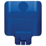 Rubbermaid® 2007917 Slim Jim 3-Stream Rectangular Recycling Station Kit with Open, Paper, and Bottle Lids
