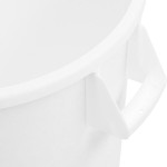 Carlisle 84102002 Bronco 20 Gallon White Round Trash Can