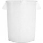 Carlisle 84102002 Bronco 20 Gallon White Round Trash Can