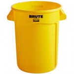 Rubbermaid® 1867531 BRUTE 32 Gallon Black Executive Round Trash Can
