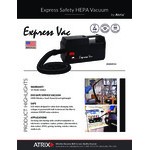 Atrix VACEXP-04 Express Safety 1 Qt. ESD-Safe Vacuum with HEPA Filtration and Tool Kit - 120V, 500W