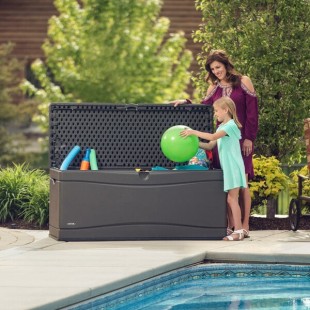 Lifetime 60298 Gray 130 Gallon Outdoor Storage Box Lifetime 60298 Gray 130 Gallon Outdoor Storage Box
