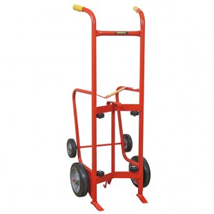 Wesco Industrial Products Standard Series 1,000 lb. 4 Wheel Steel Drum Truck with (2) 10
