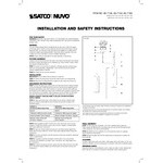 SATCO/NUVO Marina 1-Light Mini Pendant Light with Clear Glass and Matte Black Finish - 120V, 60W