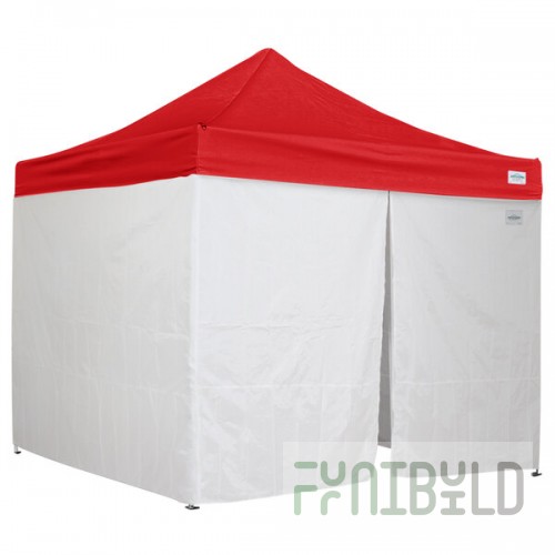 Caravan Canopy 21003605030 Traveler 10' x 10' Red Light-Duty Commercial Grade Instant Canopy Kit
