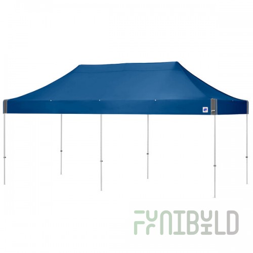 E-Z Up EC3STL20KFWHTRB Eclipse Instant Shelter 10' x 20' Royal Blue Canopy with White Frame