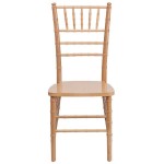 Flash Furniture XS-NATURAL-GG Hercules Natural Wood Chiavari Hardwood Stacking Chair