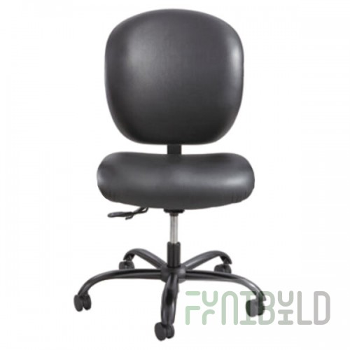 Safco 3391BV Alday Black Intensive Use Padded Vinyl Office Chair