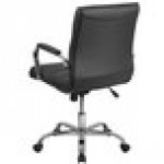 Flash Furniture GO-2240-BK-GG Mid-Back Black Quilted Vinyl Office Chair Flash Furniture GO-2240-BK-GG Mid-Back Black Quilted Vinyl Office Chair