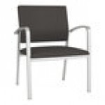 Lesro Newport Patriot Plus Charcoal Vinyl Oversized Guest Arm Chair with Silver Powder-Coated Steel Legs Lesro Newport Patriot Plus Charcoal Vinyl Oversized Guest Arm Chair with Silver Powder-Coated Steel Legs