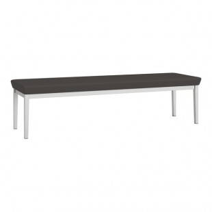 Lesro Lenox Steel Patriot Plus Charcoal Vinyl 3-Seat Bench Lesro Lenox Steel Patriot Plus Charcoal Vinyl 3-Seat Bench