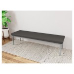 Lesro Lenox Steel Patriot Plus Charcoal Vinyl 3-Seat Bench Lesro Lenox Steel Patriot Plus Charcoal Vinyl 3-Seat Bench