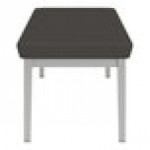 Lesro Lenox Steel Patriot Plus Charcoal Vinyl 3-Seat Bench Lesro Lenox Steel Patriot Plus Charcoal Vinyl 3-Seat Bench