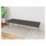 Lesro Lenox Steel Patriot Plus Charcoal Vinyl 3-Seat Bench Lesro Lenox Steel Patriot Plus Charcoal Vinyl 3-Seat Bench