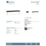 Lesro Lenox Steel Patriot Plus Charcoal Vinyl 3-Seat Bench Lesro Lenox Steel Patriot Plus Charcoal Vinyl 3-Seat Bench