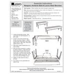 Lesro Lenox Steel Patriot Plus Charcoal Vinyl 3-Seat Bench Lesro Lenox Steel Patriot Plus Charcoal Vinyl 3-Seat Bench