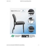 Boss Black Mid-Back Antimicrobial Vinyl Guest Chair with 400 lb. Capacity