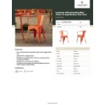 Lancaster Table & Seating Alloy Amber Orange Outdoor Arm Chair