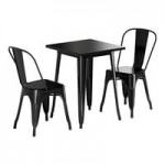 Lancaster Table & Seating Alloy Amber Orange Outdoor Arm Chair