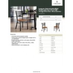 Lancaster Table & Seating Black Finish Ladder Back Chair with Vintage Wood Seat - Detached Seat