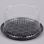 D&W Fine Pack 1/4 Size 1-2 Layer Sheet Cake Display Container with Clear Lid - 10/Pack D&W Fine Pack 1/4 Size 1-2 Layer Sheet Cake Display Container with Clear Lid - 10/Pack