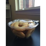 Polar Pak Clear Tamper-Resistant, Tamper-Evident 32 oz. Round Bowl with Lid - 150/Case