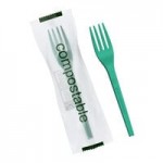 New Roots Kraft PLA-Lined Compostable #1 Take-Out Container 4 3/8