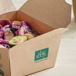 New Roots Kraft PLA-Lined Compostable #1 Take-Out Container 4 3/8
