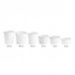 Choice 16 oz. White Double Poly-Coated Paper Food Cup with Vented Plastic Lid - 250/Case