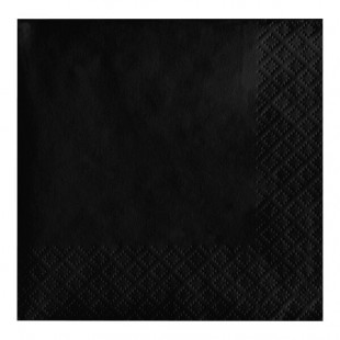 Creative Converting 57134B Black Velvet 3-Ply Beverage Napkin - 500/Case Creative Converting 57134B Black Velvet 3-Ply Beverage Napkin - 500/Case