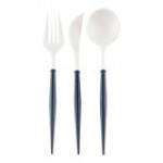 Sophistiplate Bella White / Blush Extra Heavy Weight Plastic Cutlery - 288/Case Sophistiplate Bella White / Blush Extra Heavy Weight Plastic Cutlery - 288/Case