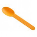 Choice Orange Heavy Weight Polypropylene Plastic Frozen Yogurt Spoon - 1,000/Case
