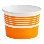 Choice Orange Heavy Weight Polypropylene Plastic Frozen Yogurt Spoon - 1,000/Case