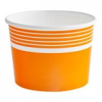 Choice Orange Heavy Weight Polypropylene Plastic Frozen Yogurt Spoon - 1,000/Case
