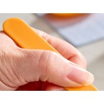 Choice Orange Heavy Weight Polypropylene Plastic Frozen Yogurt Spoon - 1,000/Case