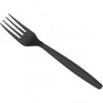 Choice Beige Heavy Weight Polystyrene Plastic Fork - 100/Pack Choice Beige Heavy Weight Polystyrene Plastic Fork - 100/Pack
