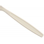 Choice Beige Heavy Weight Polystyrene Plastic Fork - 100/Pack Choice Beige Heavy Weight Polystyrene Plastic Fork - 100/Pack