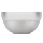 Vollrath 46665 24 oz. Double Wall Stainless Steel Round Satin-Finished Serving Bowl