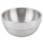 Vollrath 46665 24 oz. Double Wall Stainless Steel Round Satin-Finished Serving Bowl
