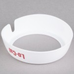 TableCraft CM5 Imprinted White Plastic 