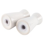 American Metalcraft CSPT2 2 oz. Ceramic Tower Salt and Pepper Shaker Set