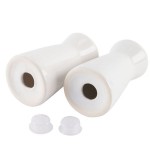 American Metalcraft CSPT2 2 oz. Ceramic Tower Salt and Pepper Shaker Set