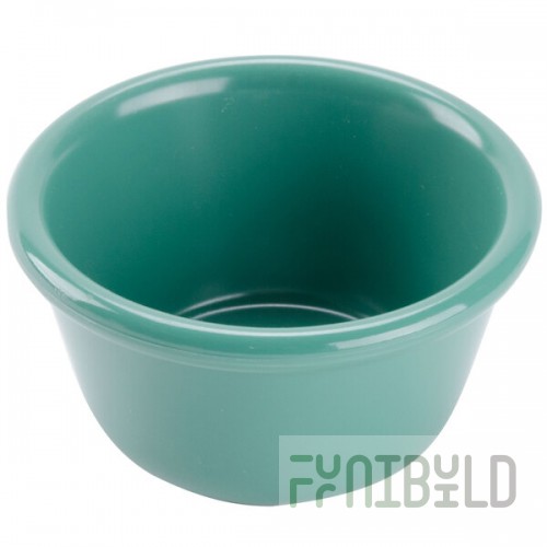 GET RM-400-FG Diamond Mardi Gras 4 oz. Rainforest Green Melamine Ramekin - 48/Case