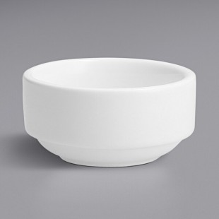 Zwiesel Fortessa Fortaluxe® 1.5 oz. White Porcelain Round Ramekin - 48/Case Zwiesel Fortessa Fortaluxe® 1.5 oz. White Porcelain Round Ramekin - 48/Case