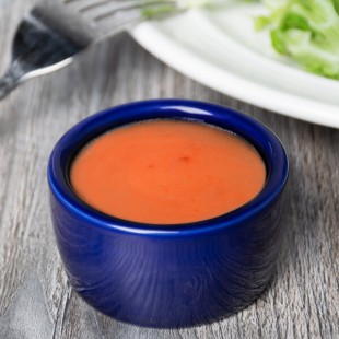Tuxton BCX-0203 2 oz. Cobalt Smooth China Pipkin Ramekin - 48/Case