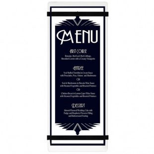 Menu Solutions ACRB-BA Clear Frosted 4 1/4 Menu Solutions ACRB-BA Clear Frosted 4 1/4