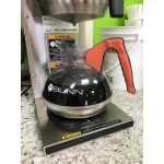 Bunn 06100.0124 64 oz. Easy Pour Coffee Decanter with Black Handle and Stainless Steel Bottom - 24/Case